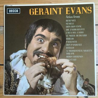 Decca LP record SXL Geraint Evans