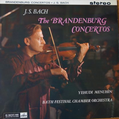 ASD 327/28 Bach Brandenburg Concertos / Yehudi Menuhin / BFCO W/G 2 LP set