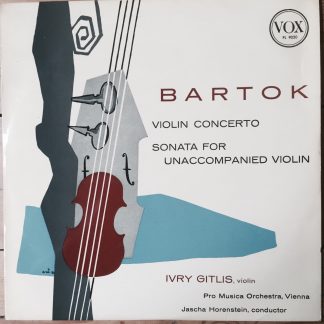 PL 9020 Bartok Violin Concerto / Sonata For Unaccompanied Violin / Ivry Gitlis