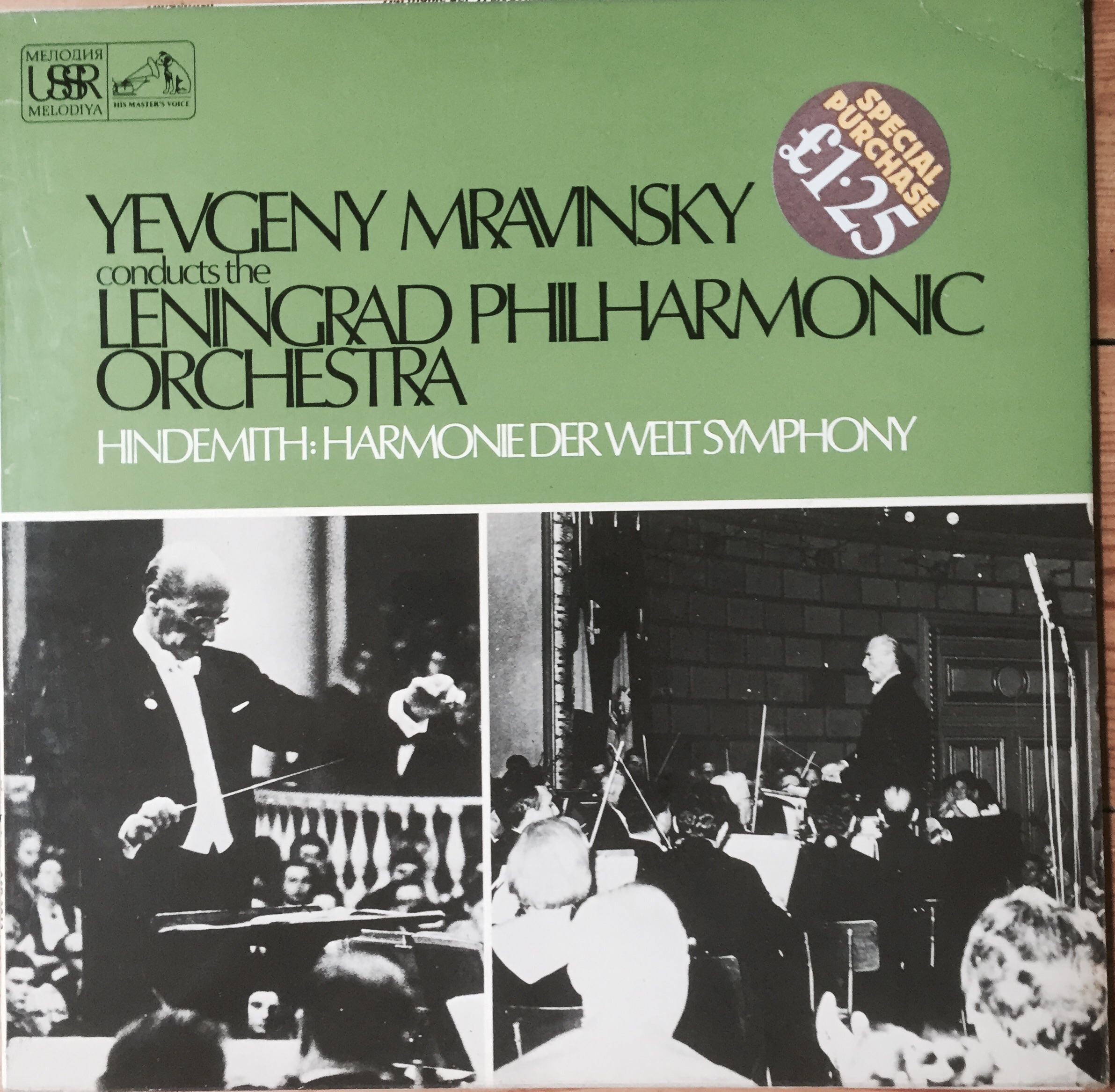 ASD 2912 Hindemith Die Harmonie der Welt Symphony / Mravinsky / Leningrad Philharmonic