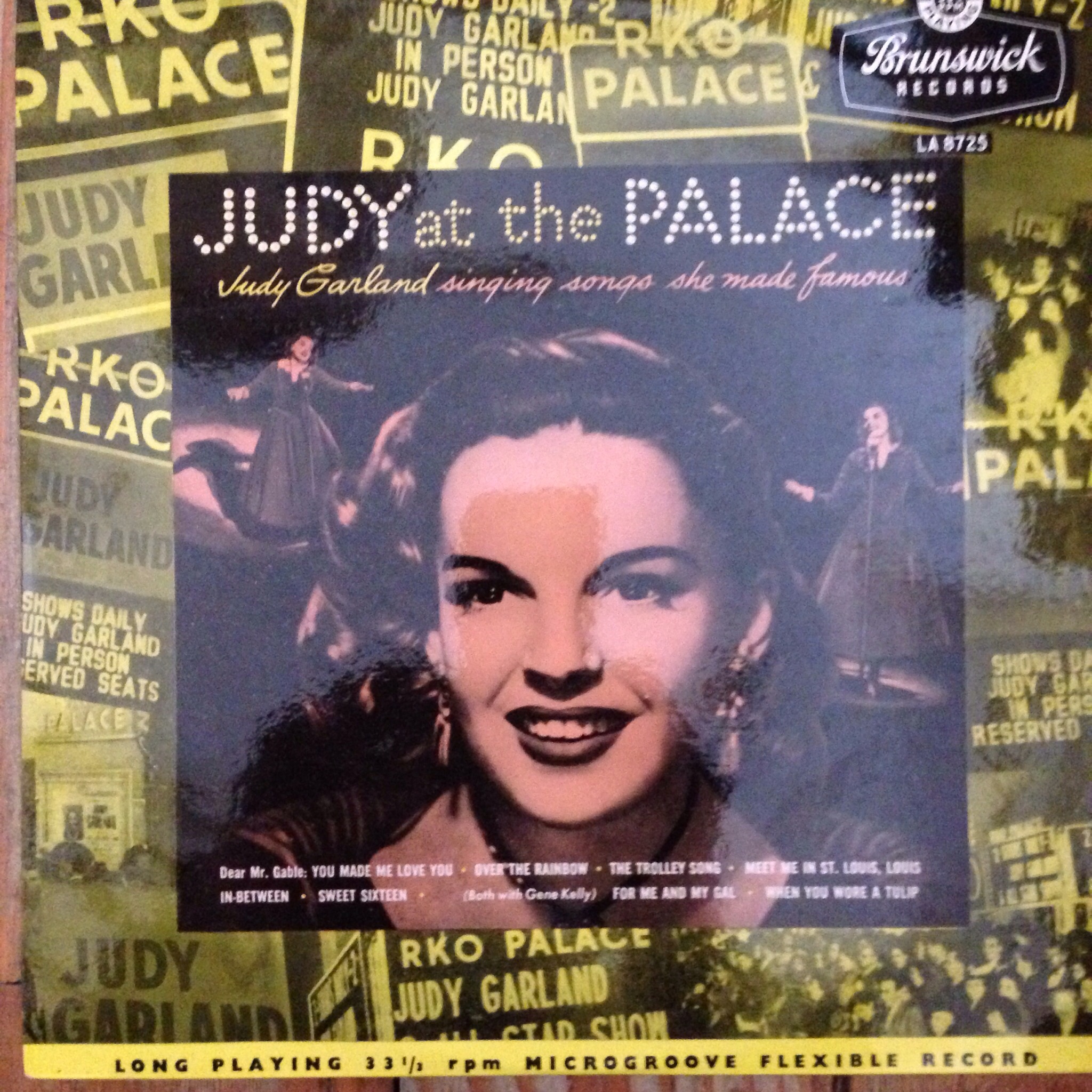 Brunswick LA 8725 Judy Garland Judy At The Palace 10" LP