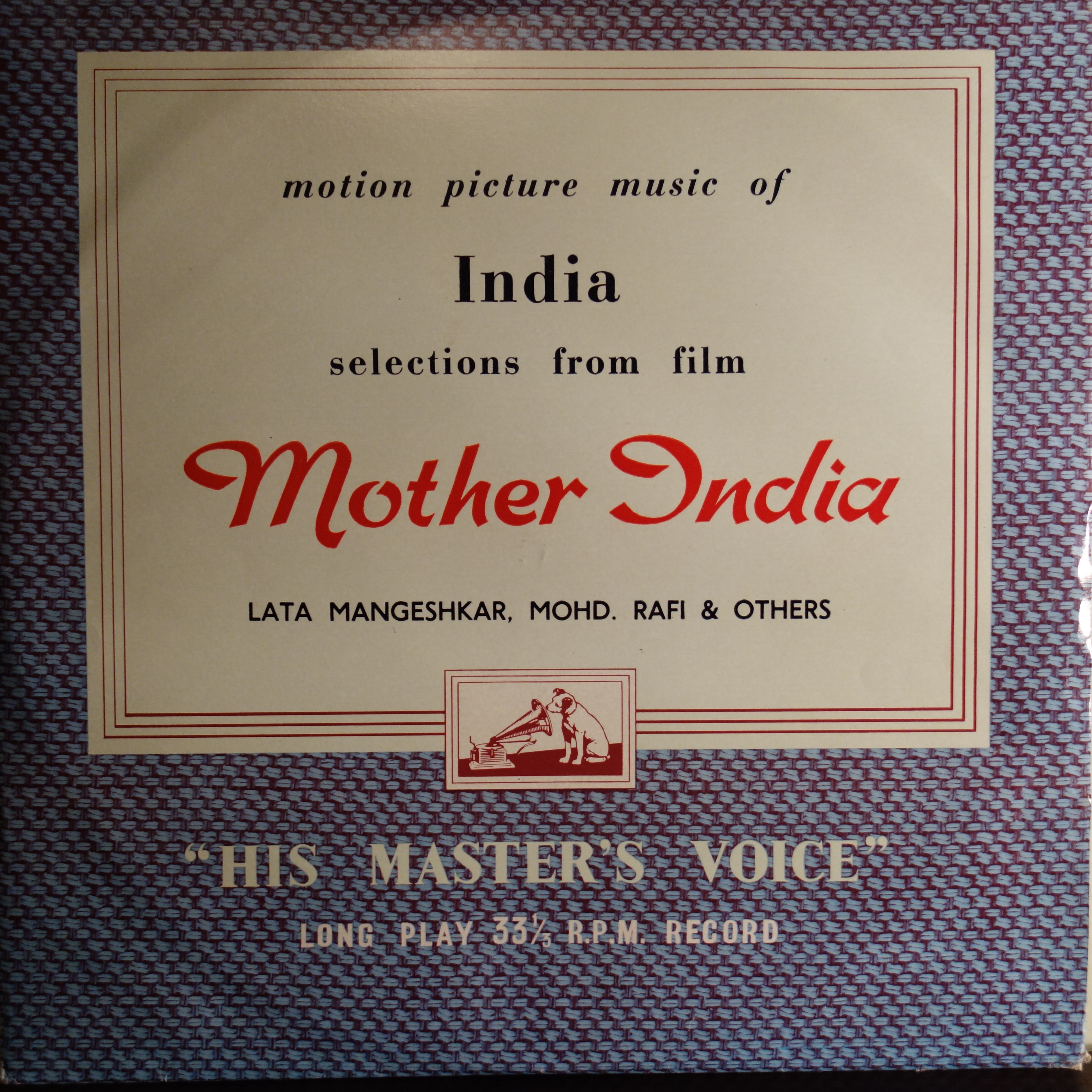 ECLP 2251 Mother India - Selections from the film, rare soundtrack