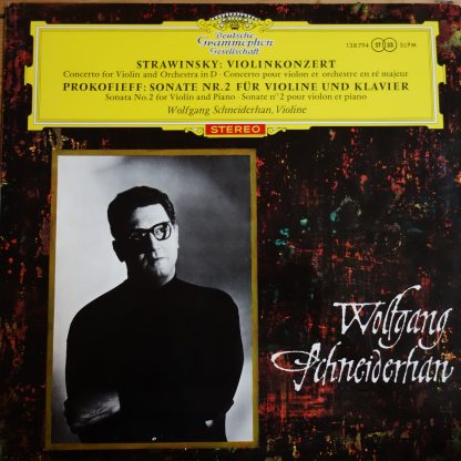 138 794 Stravinsky Violin Concerto / Prokofieff Sonata No. 2 / Schneiderhan TULIP