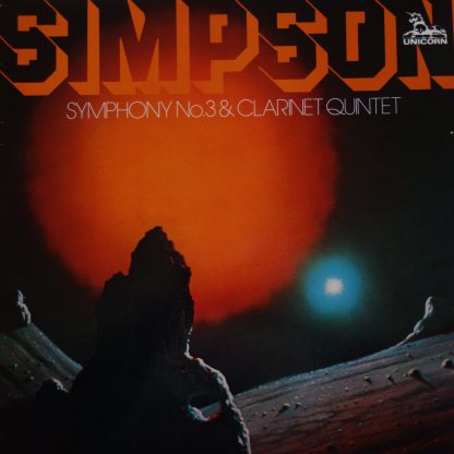 UNS 262 Robert Simpson Symphony No. 3 / Clarinet Quartet / Horenstein / LSO