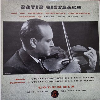 33CX 1268 Bruch / Prokofiev Violin Concertos / David Oistrakh B/G