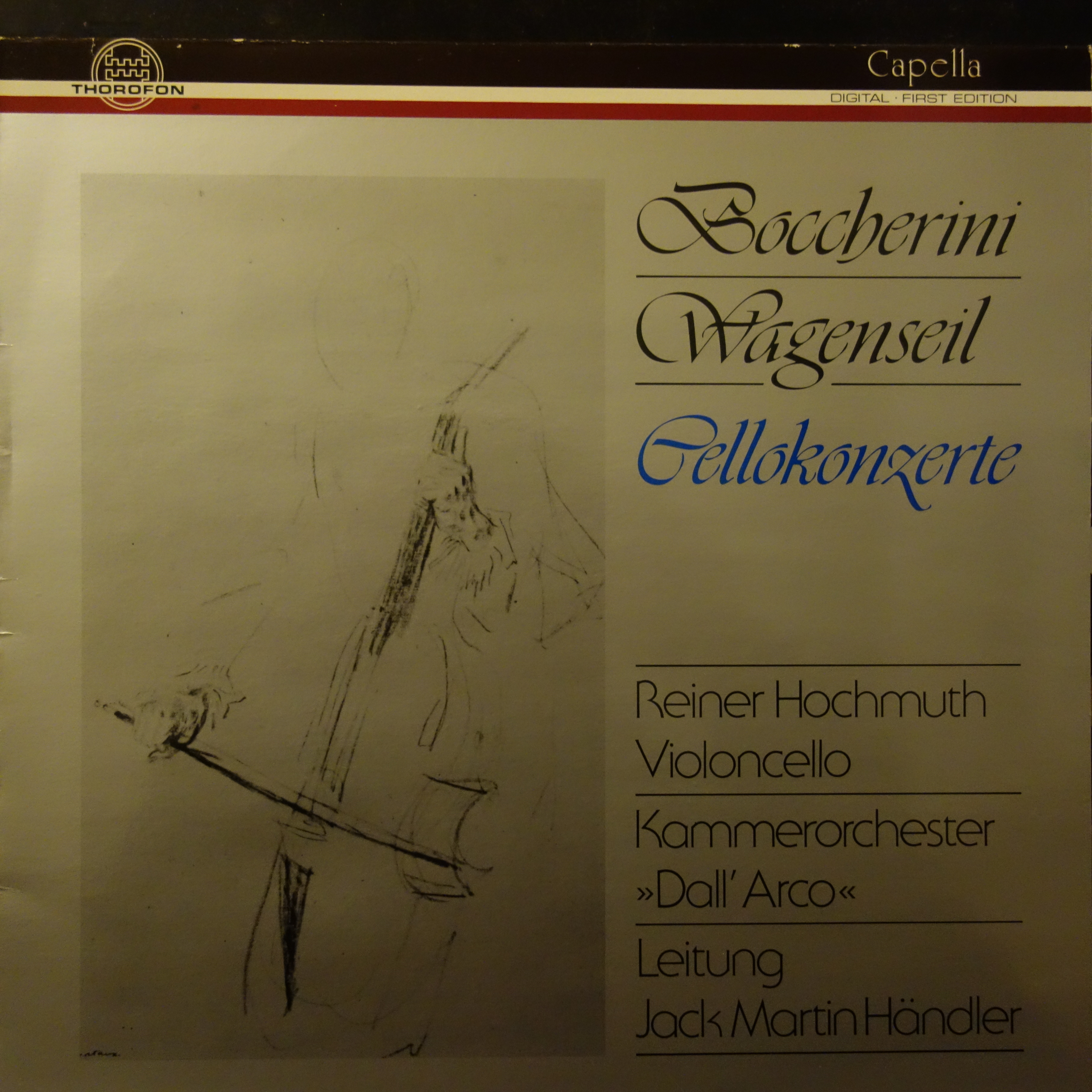 MTH 322 Boccherini / Wagenseil Cello Concertos / Hochmuth