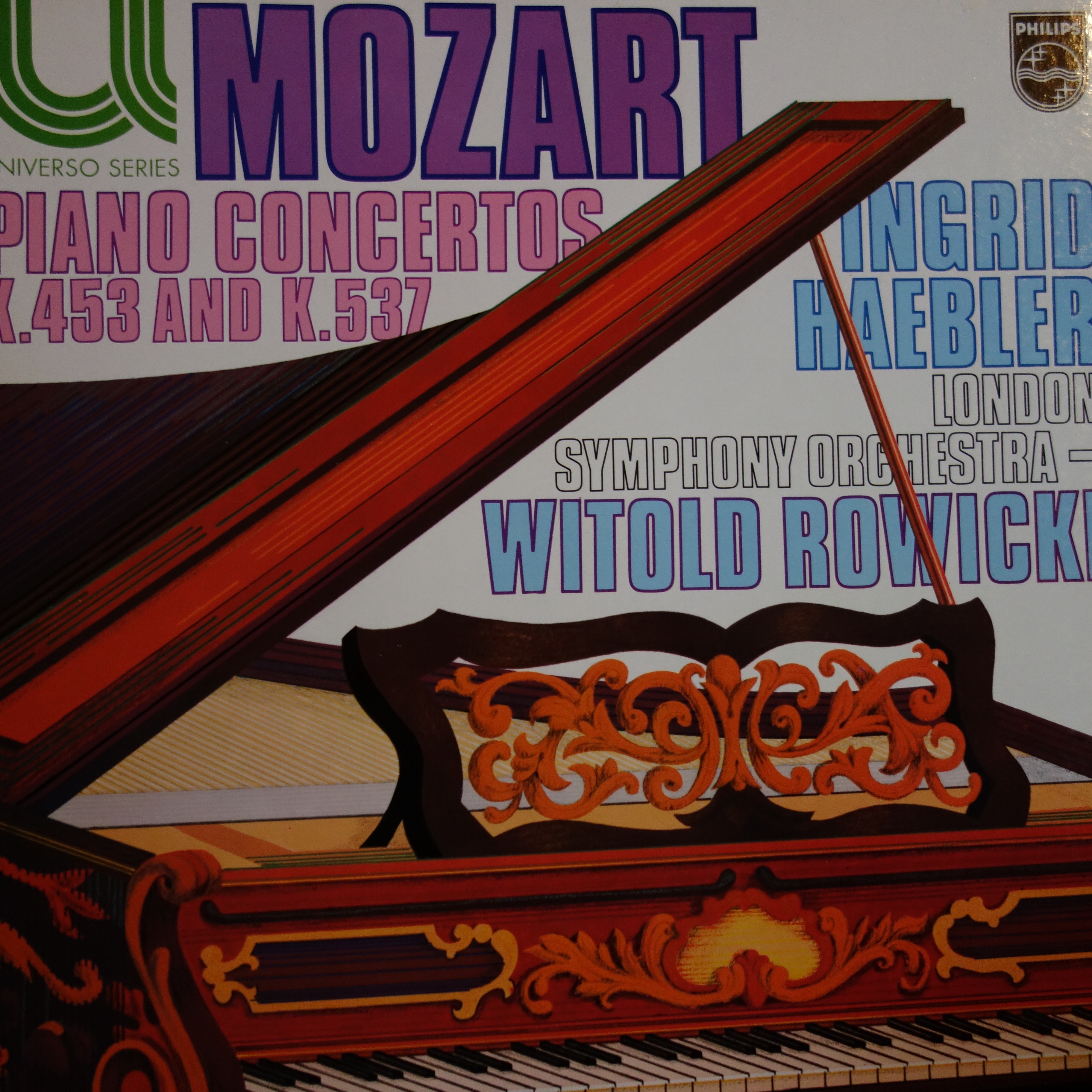 6580 043 Mozart Piano Concertos K.453 & K.537 / Ingrid Haebler