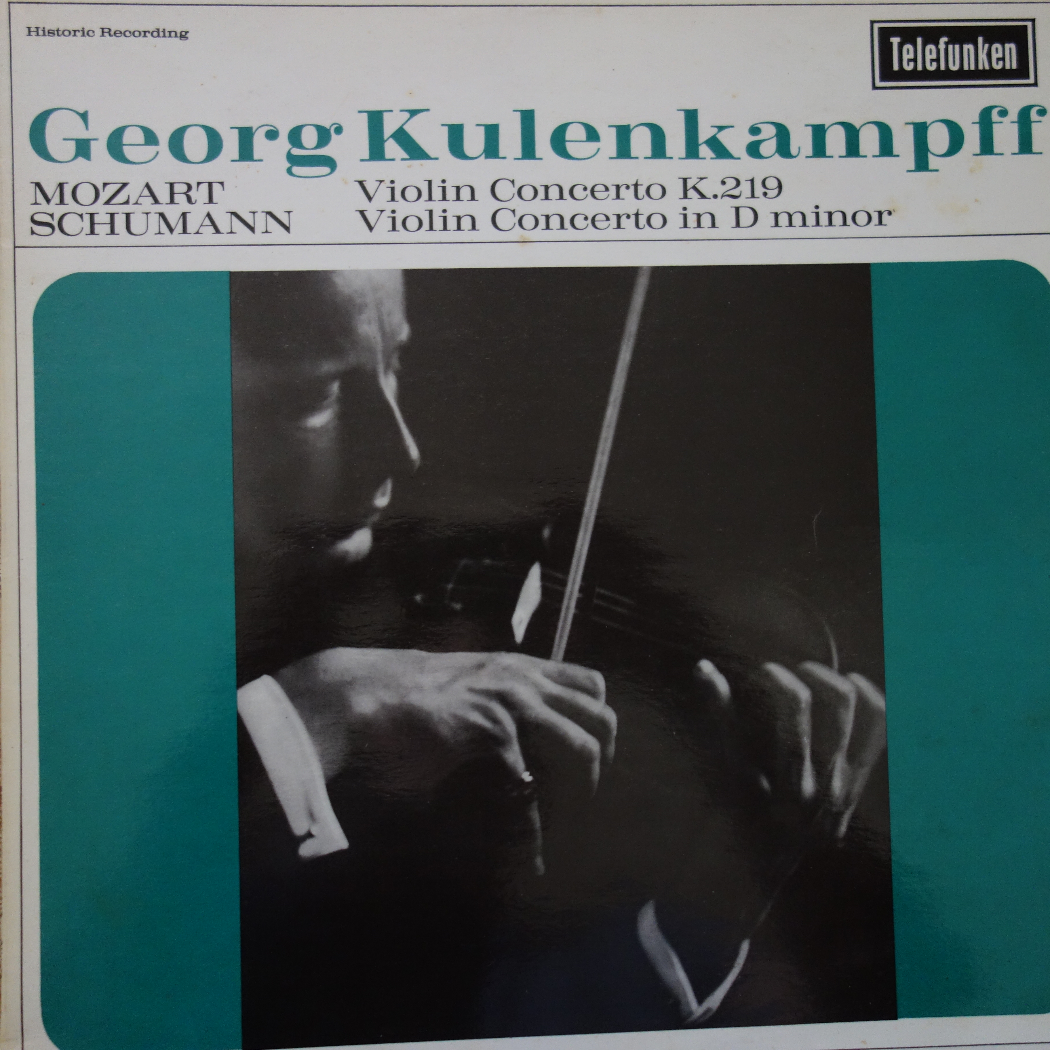 GMA 99 Mozart / Schumann Violin Concertos / Georg Kulenkampff