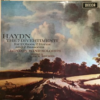 SXL 6338 Haydn 7 Divertimenti / London Wind Soloists