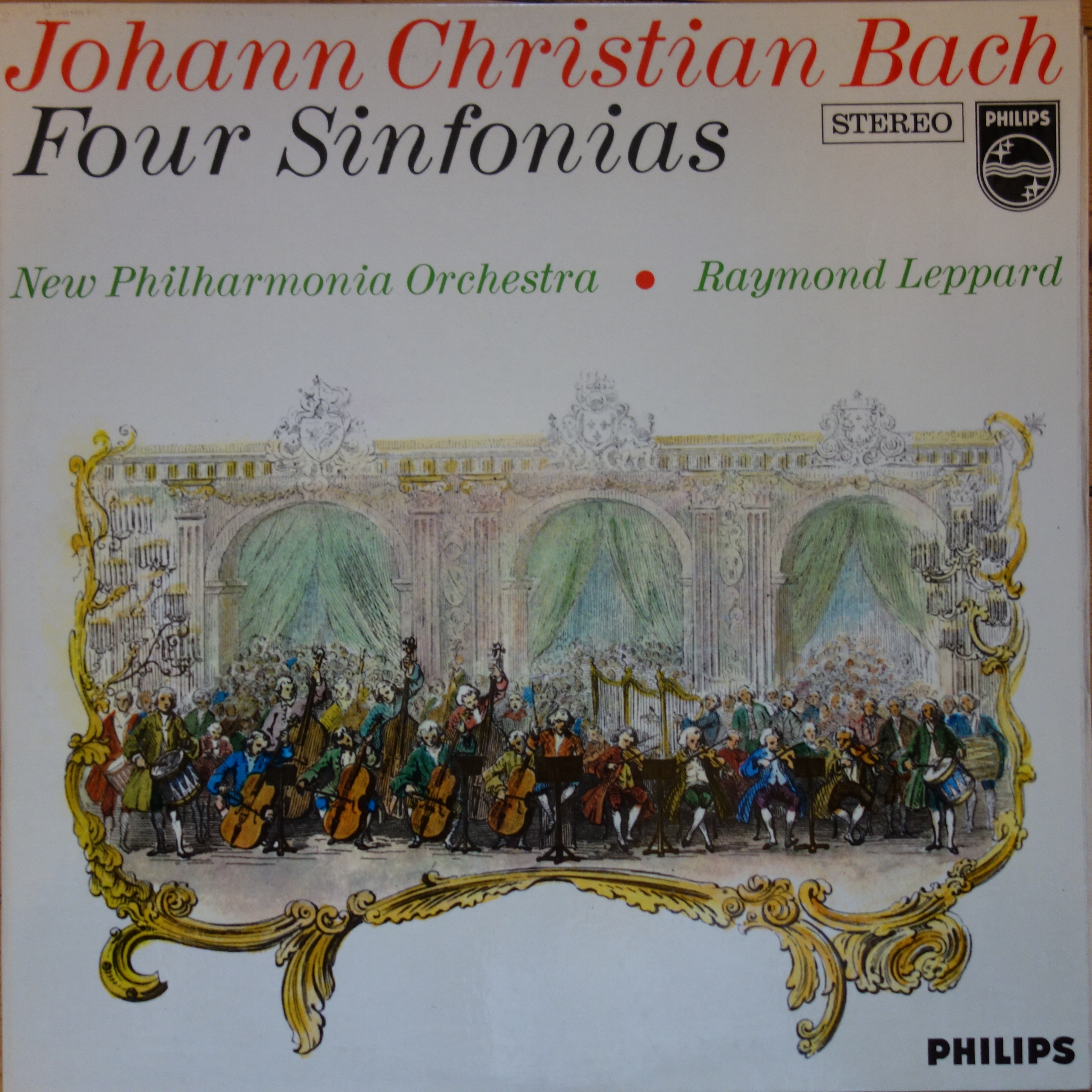 SAL 3685 JC Bach Four Sinfonias / Leppard / NPO P/S