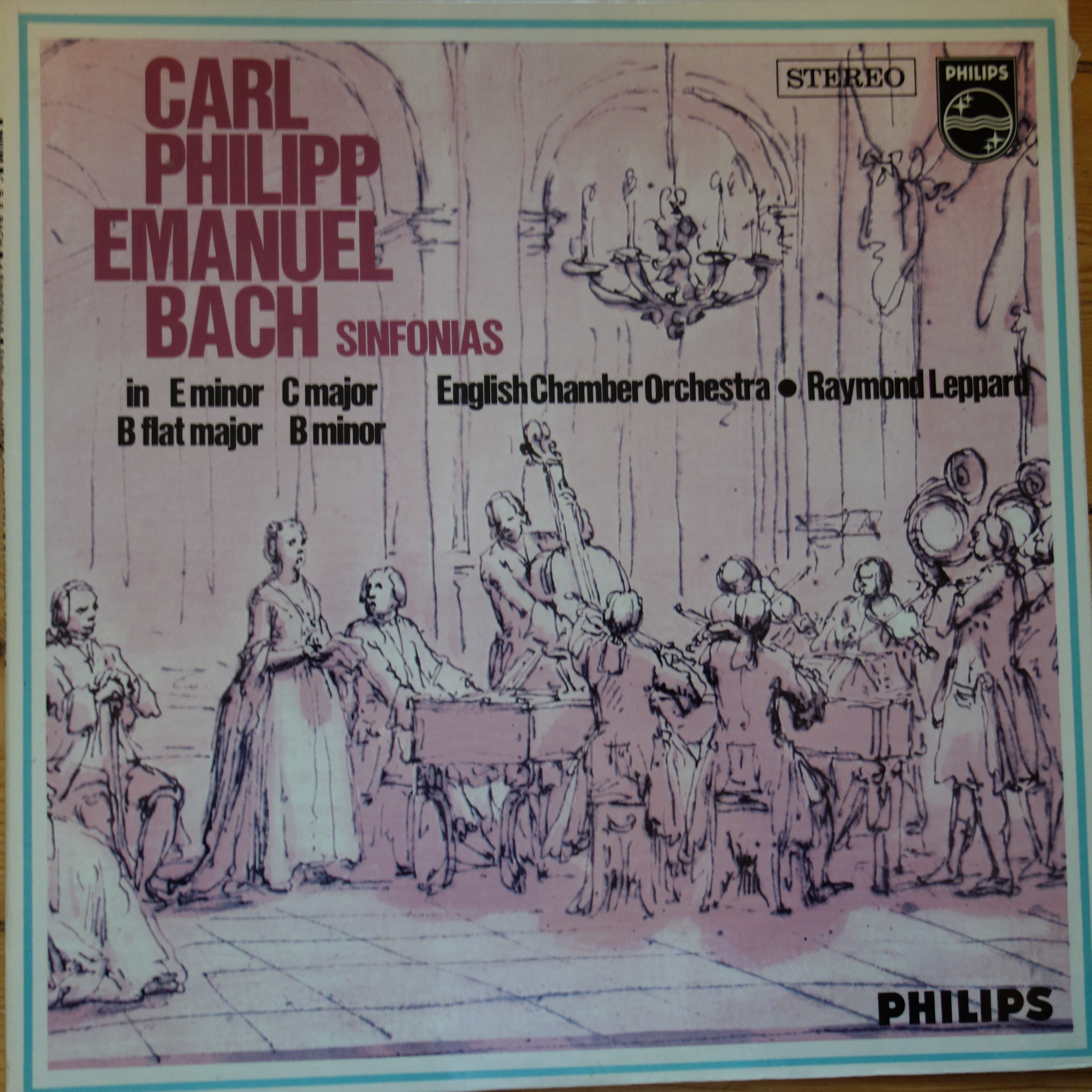SAL 3689 CPE Bach Sinfonias / Leppard / ECO P/S