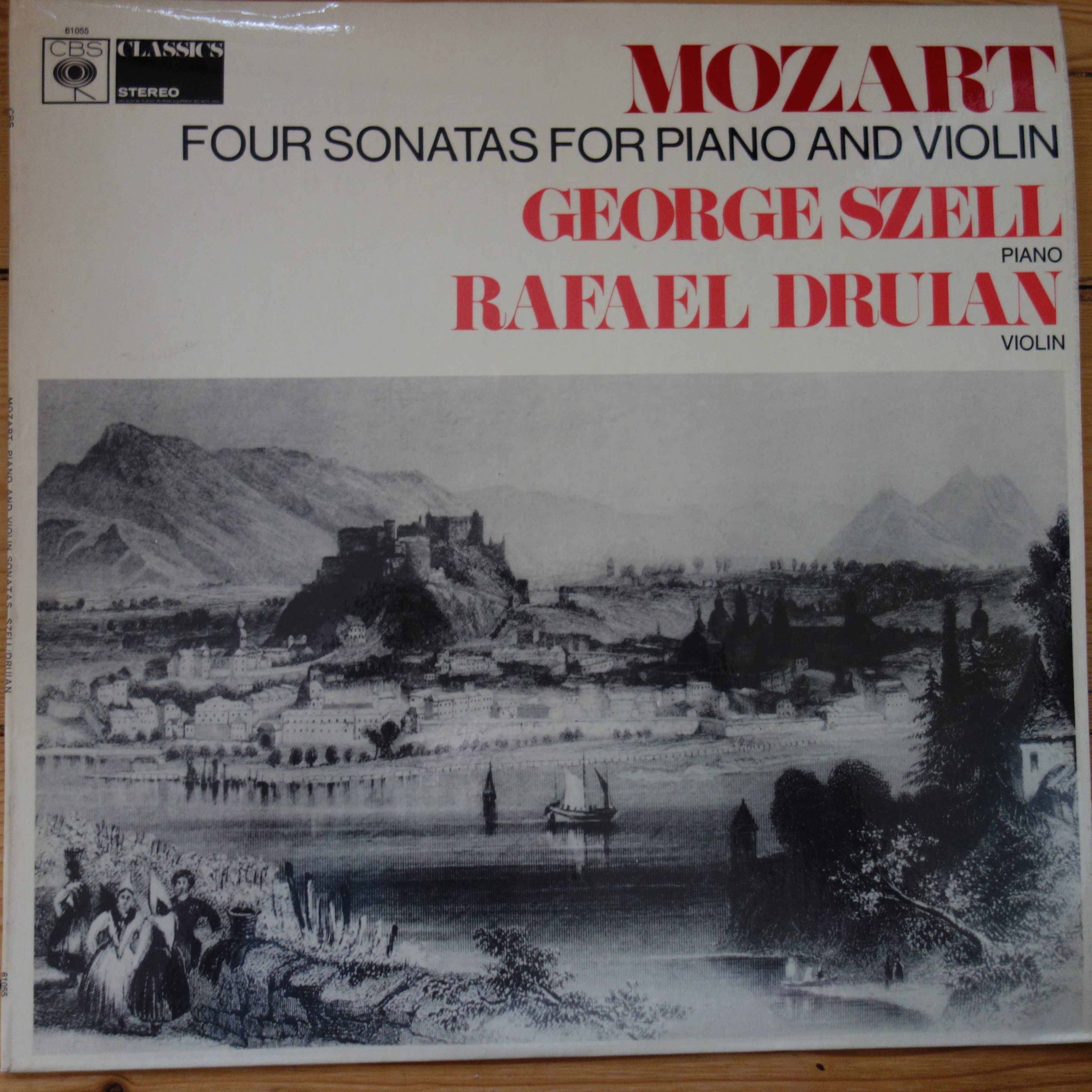 CBS 61055 Mozart Four Sonatas for Piano & Violin / Druian / Szell