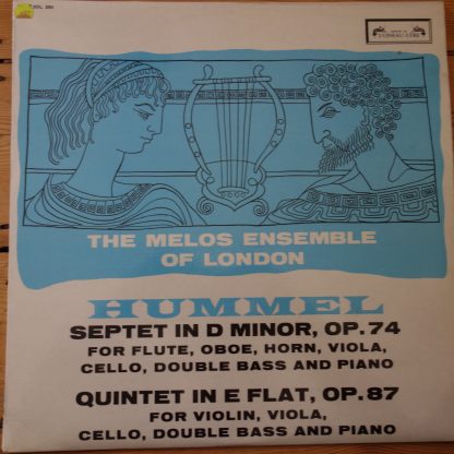 SOL 290 Hummel Septet / Quintet / Melos Ensemble grooved 1st