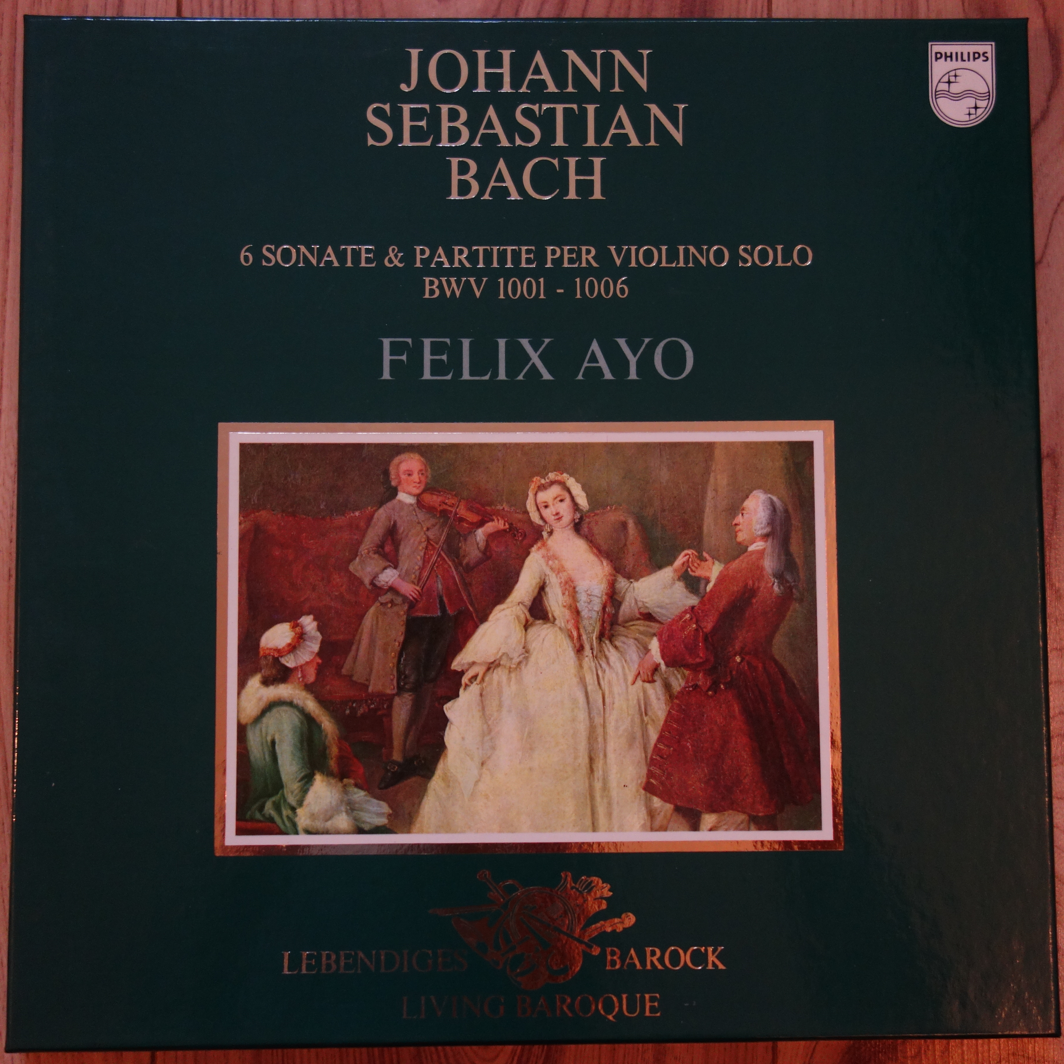 6770 950 Bach Sonatas & Partitas / Felix Ayo 2 LP box set