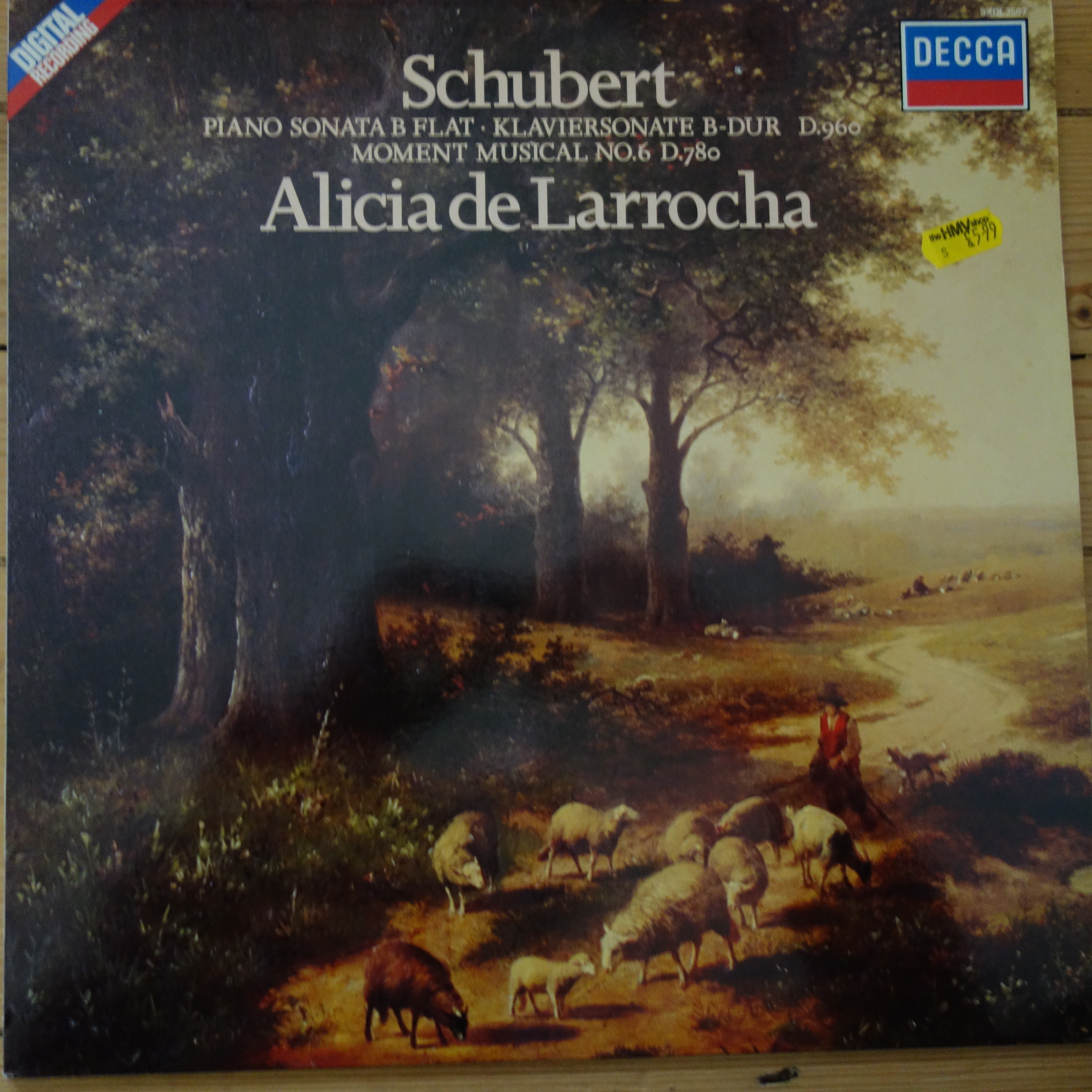 SXDL 7567 Schubert Piano Sonata in Bb, etc. / Alicia de Larrocha