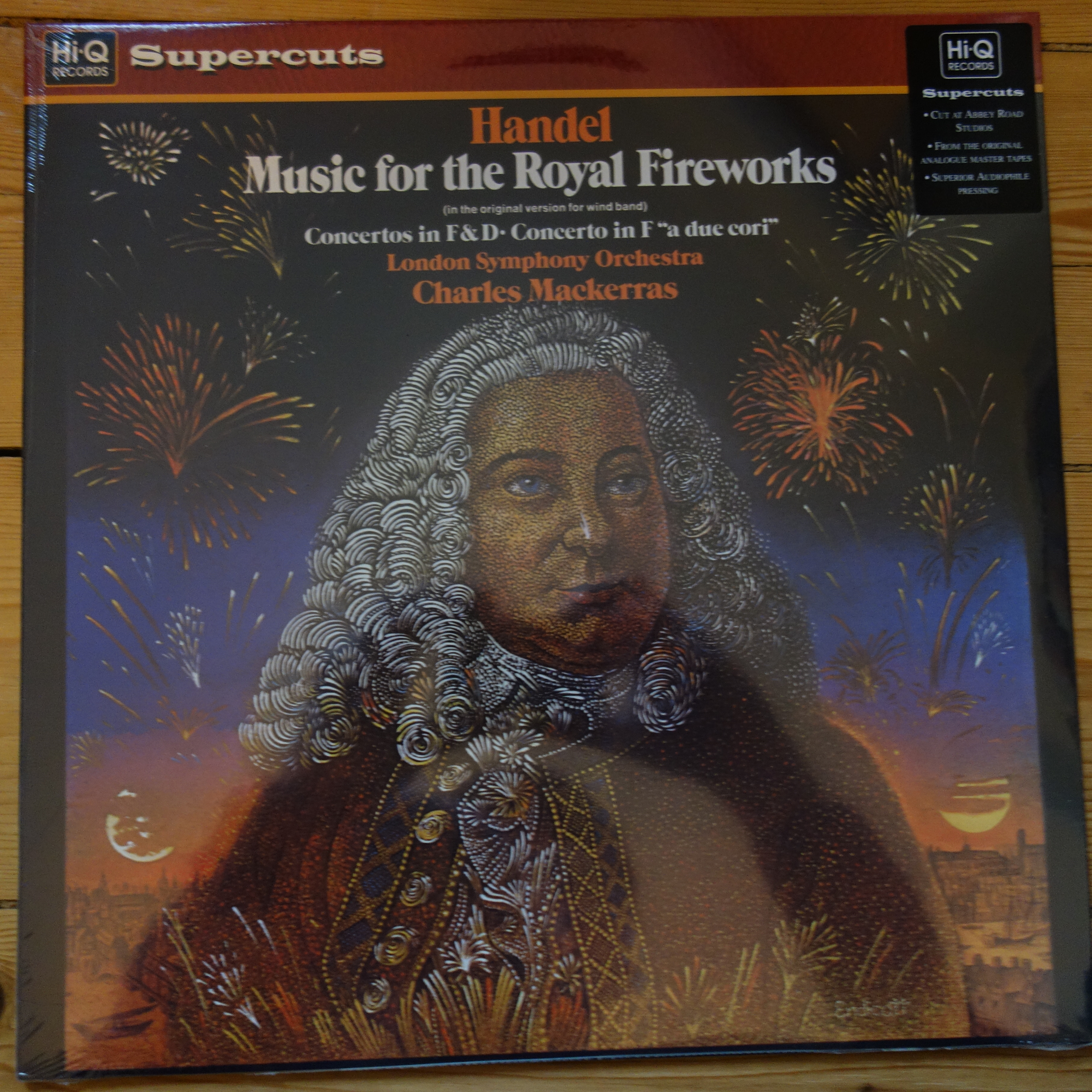 HIQLP 019 Handel Music For The Royal Fireworks