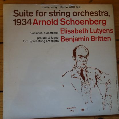 ASD 612 Schoenberg Suit For String Orchestra, etc