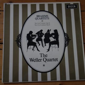 SXL 6151 Brahms String Quartets 1 & 2 / Weller Quartet