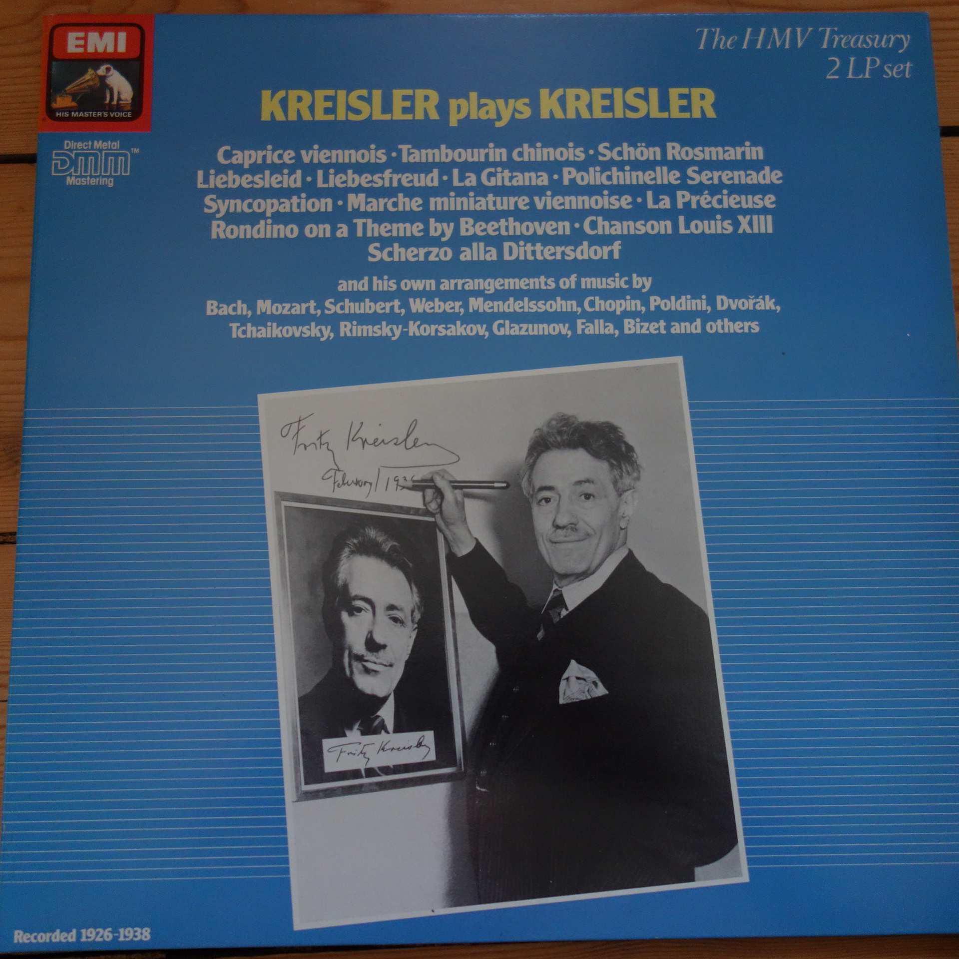 EM 29 0556 3 Kreisler plays Kreisler 2 LP set