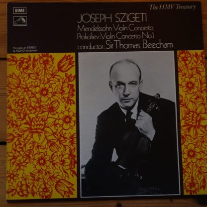 HLM 7016 Mendelssohn / Prokofiev Violin Concertos / Josef Szigeti