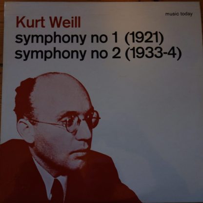 ASD 2390 Kurt Weill Symphony No's 1 & 2 / Bertini / BBCSO