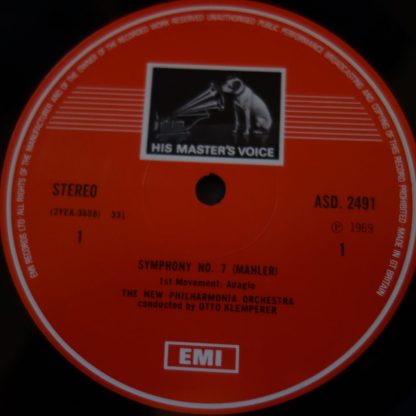 ASD 2491-2 Mahler Symphony No. 7 / Klemperer 2 LP box