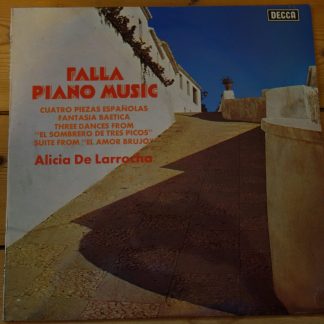 SXL 6683 Falla Piano Music / Alicia de Larrocha
