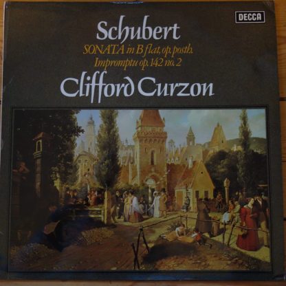 SXL 6580 Schubert Piano sonata in B flat Impromptu Op.142 / Clifford Curzon