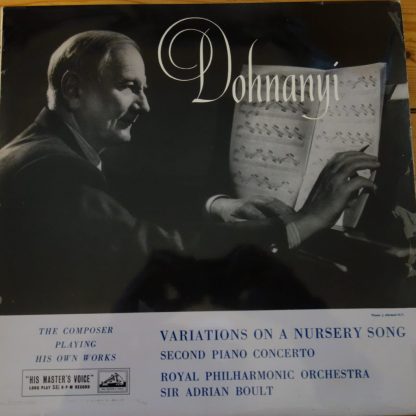 ALP 1514 Dohnanyi Variations / 2nd Piano Concerto / Dohnanyi R/G