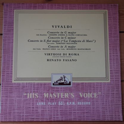 ALP 1439 Vivaldi Concertos / Fasano / Virtuosi di Roma R/G