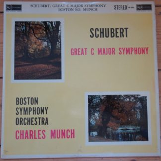 SB 2085 Schubert Great C Major Symphony / Munch / BSO R/S