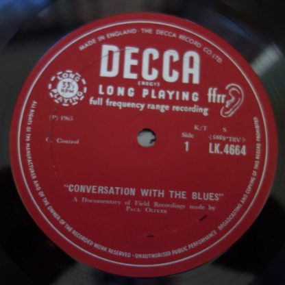 LK 4664 Conversations with the Blues - a Documentary of Field Recordings by Paul Oliver