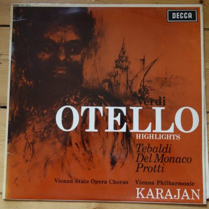 SXL 2314 Verdi Otello (Highlights) / Karajan W/B