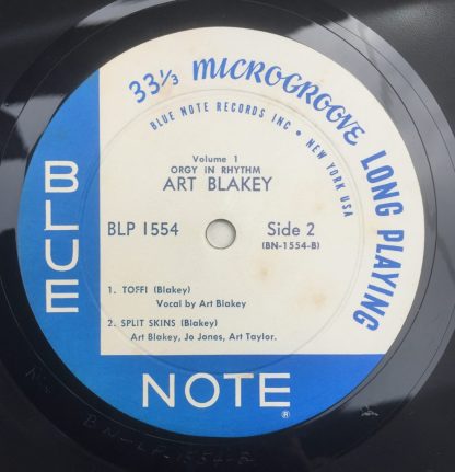 BLP 1554 Vol. 1 Art Blakey Orgy In Rhythm RVG ear