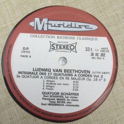 30 RC 651/660 Beethoven String Quartets / Schaeffer Quartet