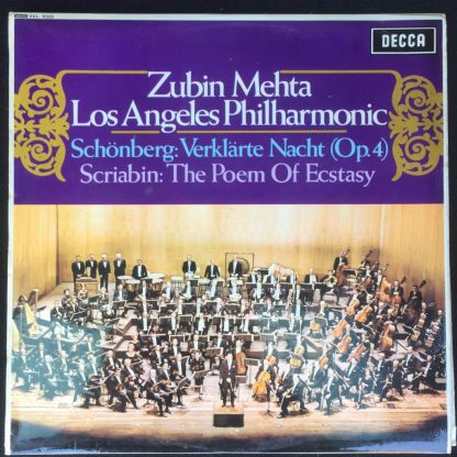 SXL 6325 Schoenberg / Scriabin / Mehta W/B