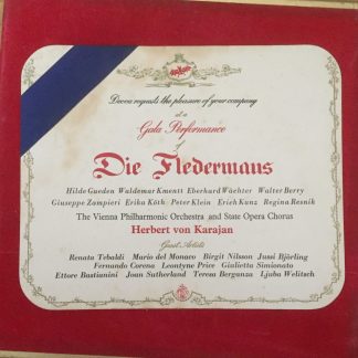 SET 201-3 Strauss Die Fledermaus Gala / Karajan etc. W/B 3 LP box
