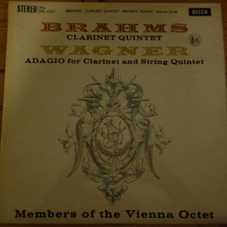 SXL 2297 Brahms Clarinet Quintet etc. / Vienna Octet W/B