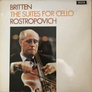 SXL 6393 Britten Suites for Solo Cello / Mstislav Rostropovich W/B