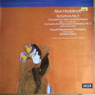 SXL 6606 Hoddinott Symphony No. 5 etc. / Tuckwell / Jones / Davis