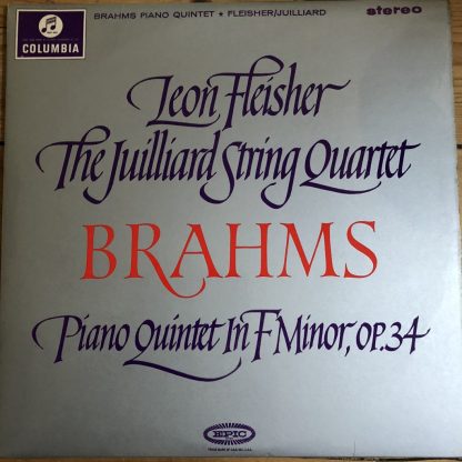 SAX 2541 Brahms Piano Quintet in F minor / Fleisher / Juilliard Quartet E/R