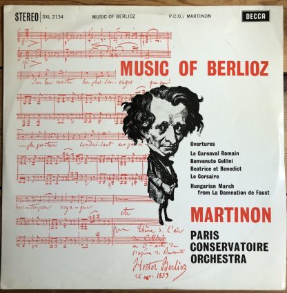 SXL 2134 Music of Berlioz / Martinon / PCO W/B