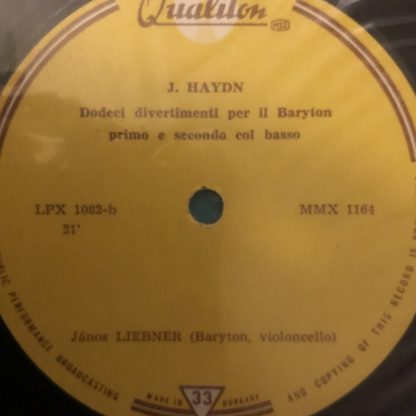 LPX 1082 Mozart-Bach / J. Haydn / Janos Liebner / Hungarian String Trio