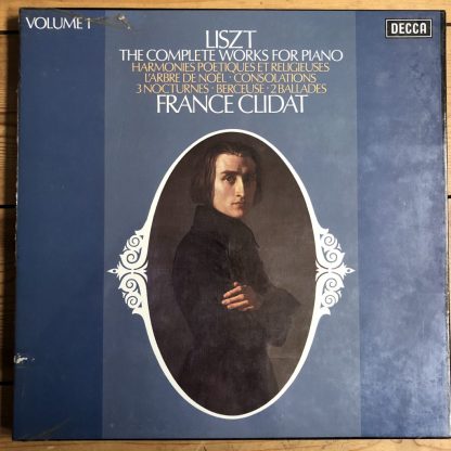 8BBR 132-5 Liszt Complete Piano Works Vol. 1 / Clidat 4 LP box