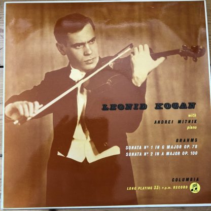 33CX 1381 Brahms Violin Sonatas Nos. 1 & 2 / Leonid Kogan