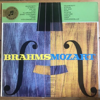 STC 80 449 Brahms Quintet Op .115 / Mozart Quartet KV 298