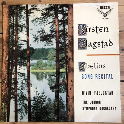 SXL 2030 Sibelius Song Recital / Flagstad W/B