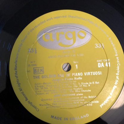DA 41-43 The Golden Age of Piano Virtuosi 3 LP set