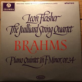 SAX 2541 Brahms Piano Quintet / Fleisher / Juilliard Quartet E/R