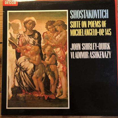 SXL 6849 Shostakovich Suite on Poems of Michelangelo